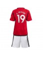 Manchester United Raphael Varane #19 Kotipaita Lasten 2023-24 Lyhythihainen (+ shortsit)